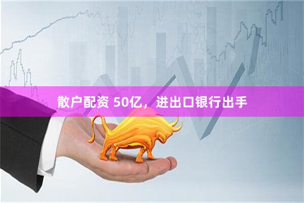 散户配资 50亿，进出口银行出手