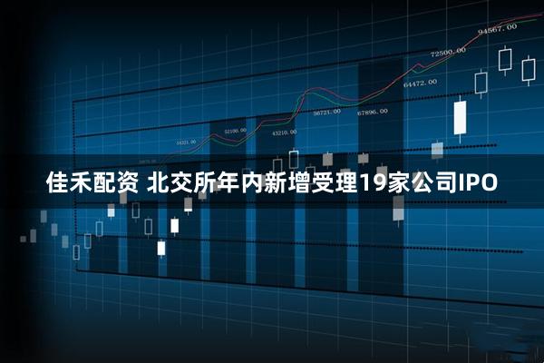 佳禾配资 北交所年内新增受理19家公司IPO