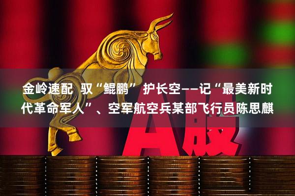 金岭速配  驭“鲲鹏” 护长空——记“最美新时代革命军人”、空军航空兵某部飞行员陈思麒