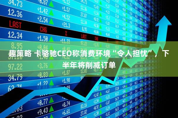 趣策略 卡骆驰CEO称消费环境“令人担忧”，下半年将削减订单